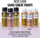 FolkArt Metallic Acrylic Paint in Assorted Colors (2 Ounce), 580 Taupe | 2 Fl Oz (Pack of 1) — 3