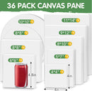 ESRICH Canvases for Painting, 36 Pack Canvas Boards 4x4, 6x6, 8x8, 5x7, 8x10, 9x12, 11x14, Round Canvas Panels with 8x8,10x10-Cotton Primed Blank Large Canvases for Acrylic, Oil, Gouache & Tempera. | 36 Packs Canvas Panel - 9 Sizes(4 of Each) — 2