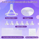 JOYYPOP 4 Sets Balloon Stand Kit For Table, Balloon Sticks with Bases | 4 Pack Clear — 4