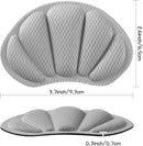 Huethy Back of Heel Cushion Pads, Adhesive Heel Grips Inserts for Boots, Loose Shoes Too Big, Reusable Heel Guards Liners for Women Men, Improve Shoe Fit, 8PCS-Gray — 3