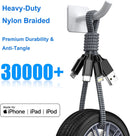 Multi Charging Cable 6FT 2Pack 3 in 1 Long Apple MFi Certified Cable 4