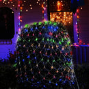 WATERGLIDE Outdoor Christmas Net Lights, 12FT x 5FT 360 LED Mesh String Light with 8 Lighting Modes, Connectable Light for Garden Tree Bushes, Holiday Wedding Party Decorations, Multicolor — 3