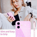 JJGoo Compatible with iPhone 16 Case Clear Glitter, Sparkle Soft TPU Transparent Shockproof Women Girls Slim Bling Sparkly Bumper Cover Phone Case for iPhone 16 6.1-Inch — 5