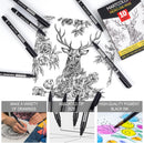 MARTCOLOR Micro Pen Fineliner Pens, 10 Size Black Archival Ink Pens — 3