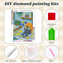 Animal Diamond Painting Kits for Adults,Funny Cat Spa Diamond Art Kits | KM1314-1 — 5