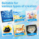 ESRICH Mini Stretched Canvas 20Pack 2.4x2.4inch, 2/5''Profile Art Primed Canvases for Painting, Cotton Small Professional Stretched Canvas for Kids and Art Supplies. | 20 Packs Stretched Canvas - 2.4*2.4in — 4