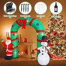 10ft Christmas Inflatable Outdoor Decoration Inflatable Yard Decoration Inflatable Santa Claus and Snowman Arch Decoration Built-in LED Lights for Christmas Holiday Party, Garden Decoration — 2