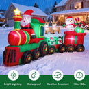 Thuodo 11 FT Long Christmas Inflatables Train with Santa Claus Reindeer Snowman Outdoor Decorations Blow Up Yard with Built-in LEDs for Lawn Garden Holiday Indoor Party Decor — 3