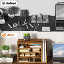 Wooden Mail Organizer, Desk Organizer with 3 Adjustable Shelves — 6