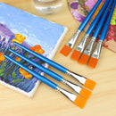 GACDR 1 Inch Flat Paint Brushes, 12 Bulk Acrylic Brushes for Watercolor | 1 inch 12 pieces — 5