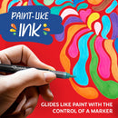 Sharpie Creative Markers, Water-Based Acrylic, Brush Tip, Assorted Colors, 12 Count – Arts & Crafts, Kids Activity, School Classroom; Works on Paper, Metal, Wood, Ceramic, Glass, Rock, Canvas — 3