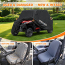 NEVERLAND UTV Cover Heavy Waterproof Denier Oxford Cloth for Polaris RZR Yamaha Can-Am Defender Kawasaki Ranger Cover 4-6 Passenger Black — 8