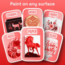 ARTISTRO 5 Red Tones Dual-Tip Acrylic Paint Marker Pens for Drawing — 4