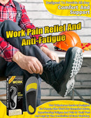 Orthobrace Work Insoles for Standing All Day,Anti Fatigue-L(Above 200 Lbs)