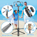 SelfieShow Selfie Stick, Extendable Selfie Stick Tripod with Wireless Remote and Tripod Stand, Portable, Lightweight, Compatible with iPhone 17 16 15 14 13 12 Pro Xs Max/Samsung Smartphone and More photo 2