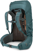 Osprey Renn 65L Women's Backpacking Backpack, Blue OS | 65l - Extended Fit | Cascade Blue/Melon Orange — 6