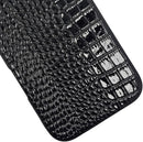Compatible with iPhone 16 Pro Max Case for Women, Crocodile Synthetic Patent Leather Cover, Classic Fashion for iPhone16 Pro Max 2024 6.9 Inch - Black — 6