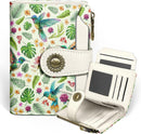 Icycay Cat Small Wallet Women RFID Blocking Bifold Cute Credit Card Holder - Hummingbird — 1