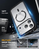 Miracase for iPhone 17 Pro Max Case 6.9" Full-Body Phone Case with Built-in Glass Screen Protector& Full Camera Protector, Camera Control [Magnetic with MagSafe] Drop Proof 17 ProMax Cover, Black — 6
