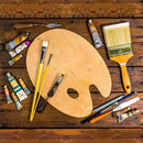 Paint Palette, 2PCS Wooden Paint Tray Palettes — 5