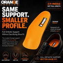 Orange 3/4 Orthotic Insoles D – Same Support as Orange Full Length Insoles for Plantar Fasciitis, Heel Pain & Arch Support Men's 9-10, Women's 10.5-11.5 — 2