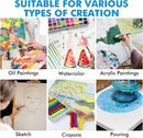 GOTIDEAL Canvas for Painting, 14 Pcs Muti Pack Stretched Painting Canvas | White | Multi Pack-14 Pcs — 6
