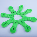 Teskyer Shoe Laces for Sneakers, 4 Pairs Flat Shoelaces | Neon Green — 2