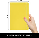 PAPERAGE Blank Journal Notebook, (Yellow), 160 Pages, Medium 5.6 in x 8 in - 100 GSM Thick Paper – Hardcover Journaling Notebook for Work, School, Note Taking or Sketching | D. Blank — 2
