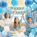 Blue Happy Birthday Party Decorations for Women Girls | Dusty Blue — 3