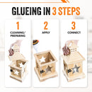 Wood Super Glue Liquid 1.75 oz - Instant Adhesive DIY Craft Laminate Cork — 7