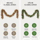 National Tree Company 9ft Pre-Lit Crestwood Spruce Christmas Garland — 5