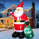 7 FT Christmas Inflatable Santa Claus with Gift Bag, Blow up Giant Santa Claus Indoor Decoration, Built-in LED Lights for Lawn Patio Garden Home Display Hall Xmas Holiday Vacation Party Outdoor Decor — 1