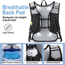 Lightweight Hydration Backpack, Running Backpack with 2L Water Bladder | White — 3