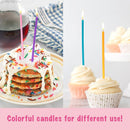 120 Pcs Tall Thin Birthday Candles Rainbow | 5.5 (Pack of 3) — 7