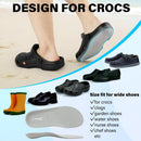 Knixmax Outdoor Women Ultra Thin Corrective Insoles for Crocs Clogs Ultra Thin Shoes Inserts with Arch Support, Breathable Waterproof Sockless Barefoot Liners for Replacement Grey Size US7/EU39-40 — 3