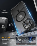 Miracase Magnetic for iPhone 16 Pro Max Case 6.9'' [Compatible with MagSafe] Full-Body Phone case with Built-in Glass Screen Protector& Camera Protector,Drop Proof 16 Pro Max Cover,Black — 4
