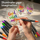 ARTISTRO 24 Glass Acrylic Paint Marker Pens - Glass Painting Kit | 24 Glass Markers — 2