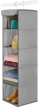 Whitmor 5 Section Closet Organizer - Hanging Shelves with Sturdy Metal Frame — 5