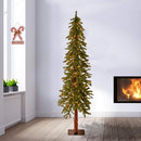 National Tree Company 6ft Pre-Lit Hickory Cedar Artificial Christmas Tree — 2