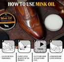 MEKER Mink Oil for Leather Boots, Leather Conditioner and Cleaner 3.52 oz-All-Natural Waterproof Soften and Restore Shoes — 6