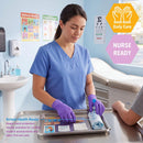 MedPride Powder-Free Nitrile Exam Gloves, Iris Blue, Medium, Box/100 — 7