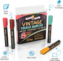 CHALKY CROWN Liquid Chalk Markers - Vintage Colors - 8 Pack, 6mm | Vintage 6mm - 8 Pack — 5