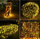 Meteds 6Ftx4Ft LED Christmas Net Lights Green Wire,Connectable UL Certified Waterptoof Net Lights for Bushes Trees Shurb Garden Outdoor Christmas Decorations — 8