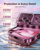 Meifigno Magnetic for iPhone 18 Pro Max Case Cute Wavy (6.9"), Burgundy — 3