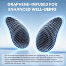 Welnone Graphene Arch Support Inserts - 8 Pcs 9mm & 19mm Arch Insoles Pads with Lightweight Memory Foam, Anti-Slip Ergonomic Orthotic Insert for Plantar Fasciitis Flat Feet, High & Fallen Archs - Black — 2