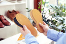 Kaps | Leather Carbon Set 6 Pair Pack | Leather Shoe Insoles for Men and Women with Activated Carbon Underlayer, Replacement Inserts | 8 US Women — 8