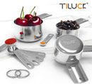 TILUCK Stainless Steel Measuring Cups & Spoons Set, Cups and Spoons — 6