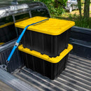 Sterilite Industrial Storage Tote with Lids for Garage, 27 Gallon, 12-Pack — 4