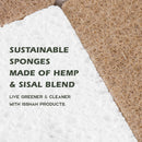 Isshah Plant-Based Kitchen Sponges - FSC Certified and PETA Approved, Natural, Eco-Friendly, Biodegradable Sisal… — 4