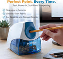 Bostitch Electric Pencil Sharpener for Classroom and Desk, Stall Free, Blue | Blue (Pack of 1) — 4